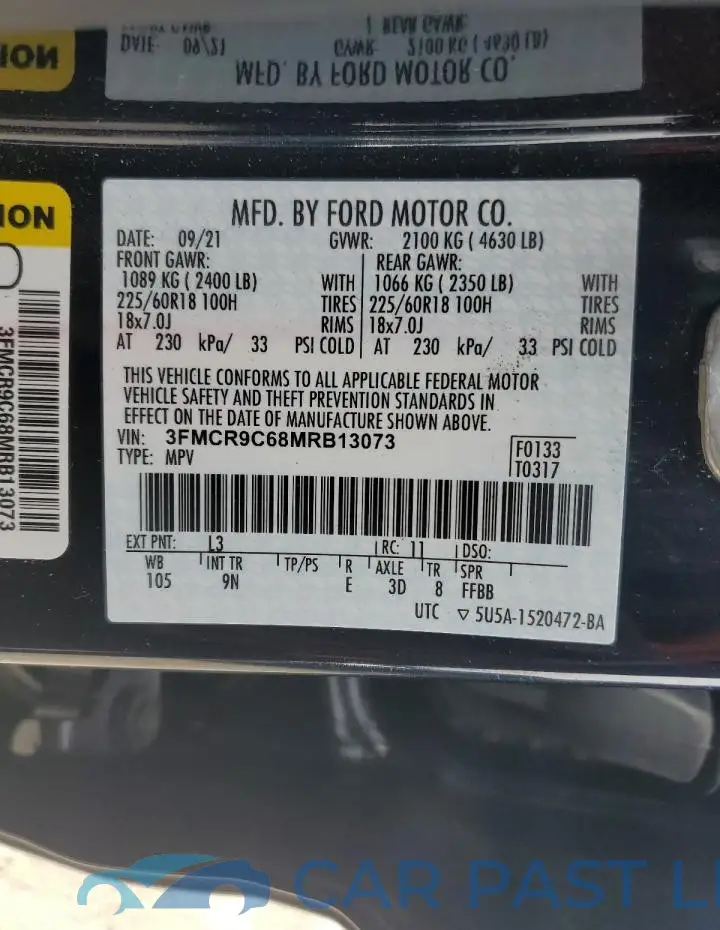 3FMCR9C68MRB13073# 14