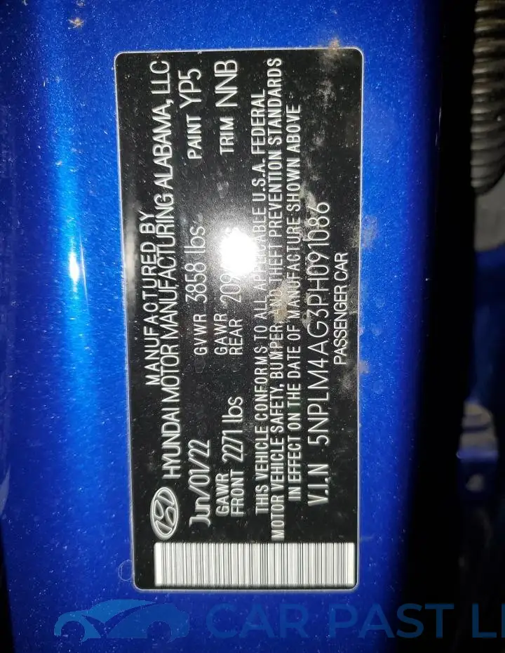 5NPLM4AG3PH091086# 12