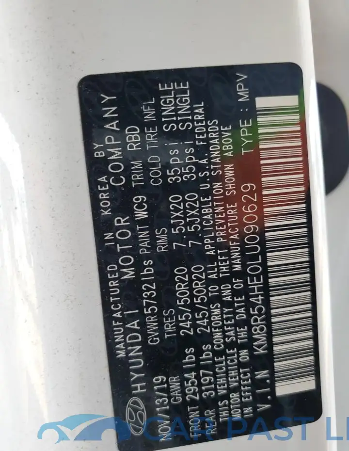 KM8R54HE0LU090629# 14