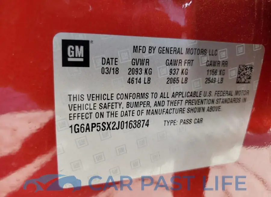 1G6AP5SX2J0163874# 13