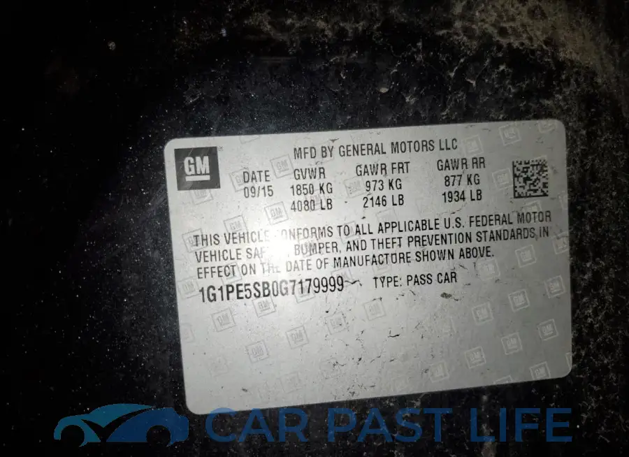 1G1PE5SB0G7179999# 12