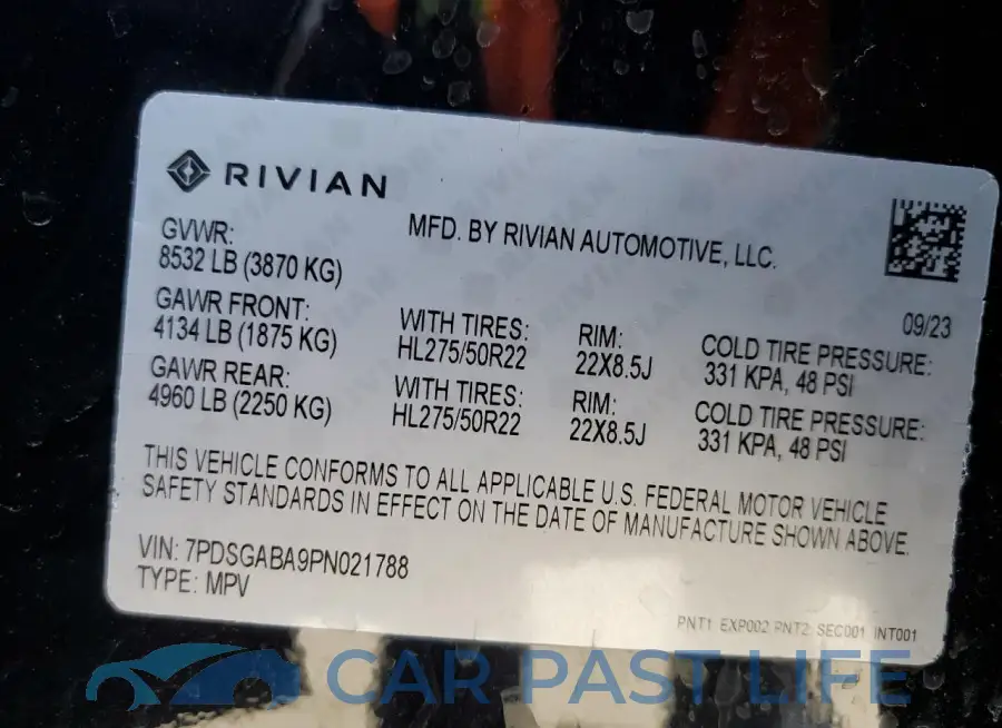 7PDSGABA9PN021788# 13