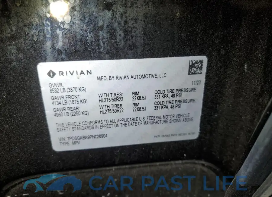 7PDSGABA9PN028904# 13