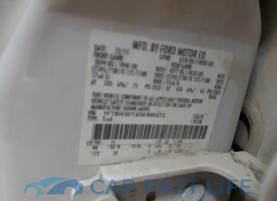 1FT8W3DT2GEB60272# 12