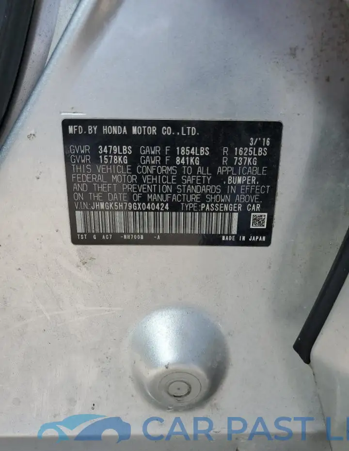 JHMGK5H79GX040424# 13