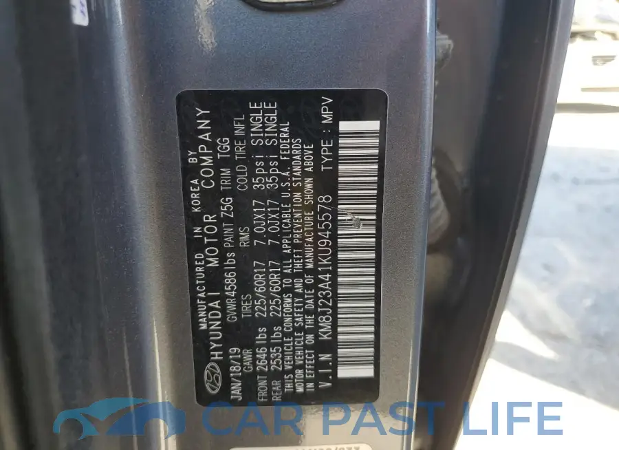 KM8J23A41KU945578# 13