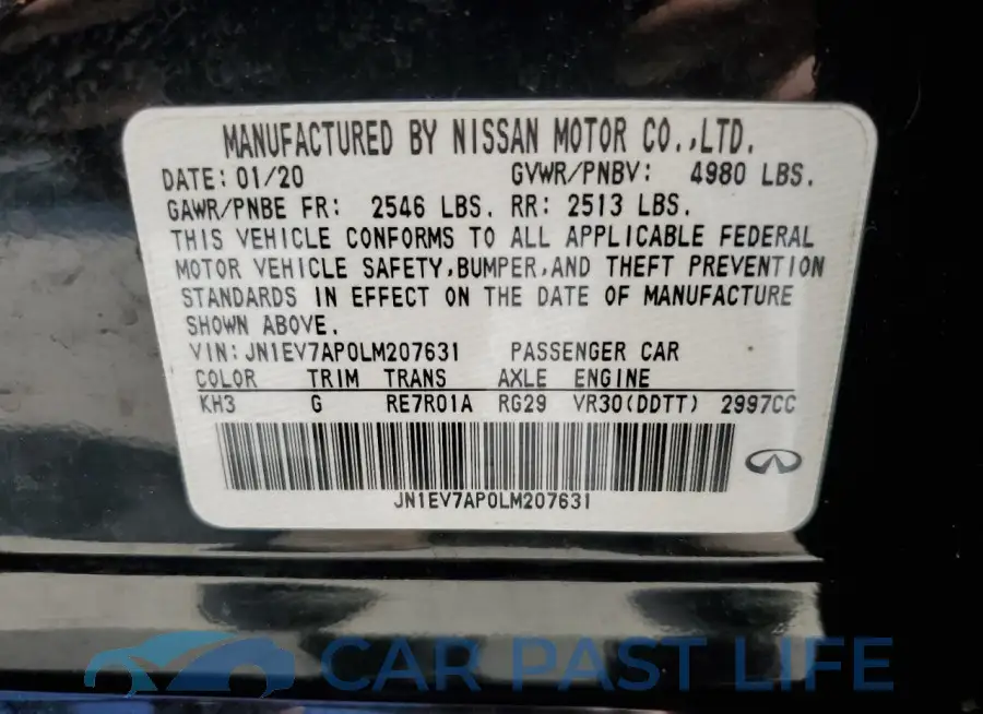 JN1EV7AP0LM207631# 12