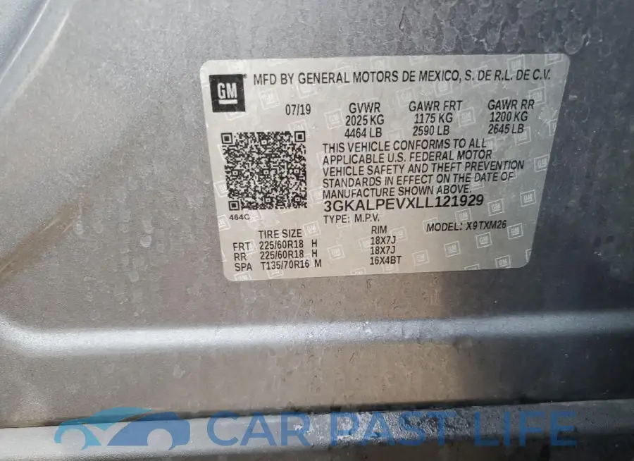 3GKALPEVXLL121929# 14