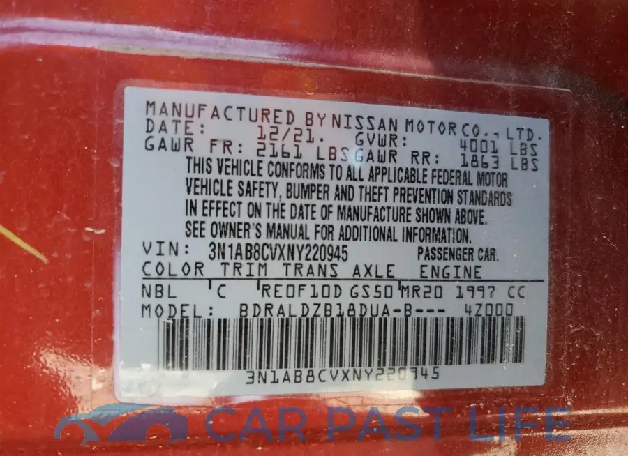3N1AB8CVXNY220945# 12