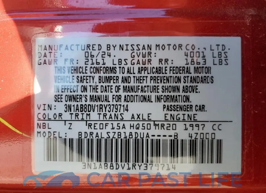 3N1AB8DV1RY379714# 12