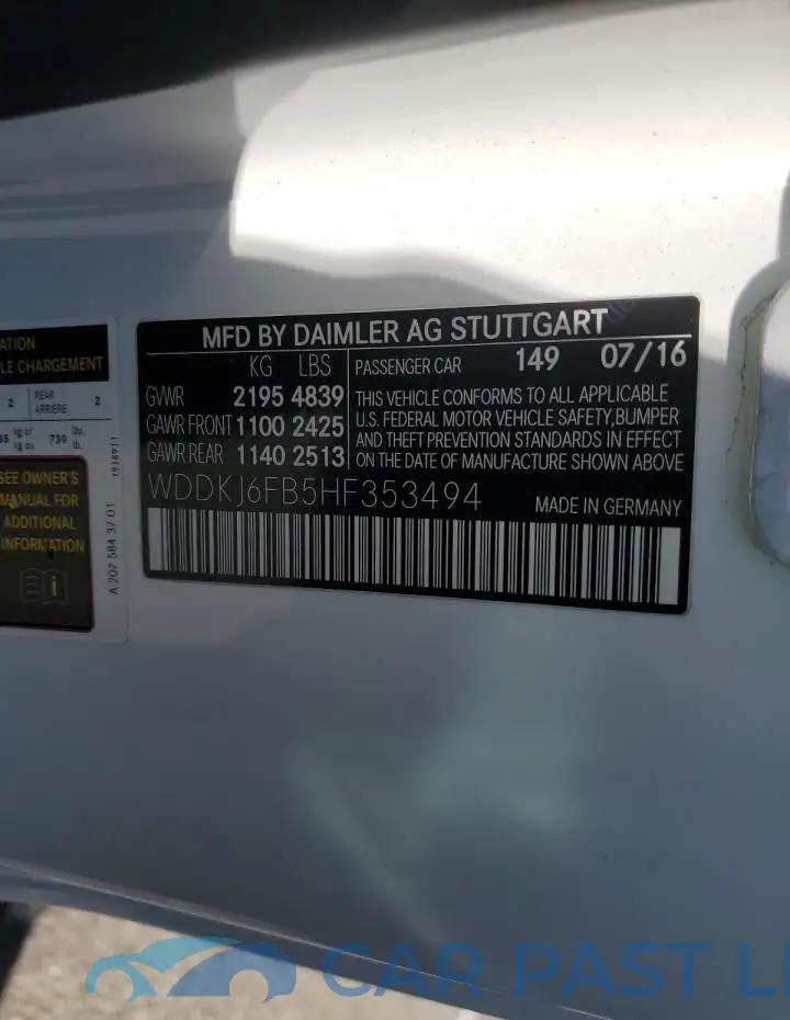 WDDKJ6FB5HF353494# 12