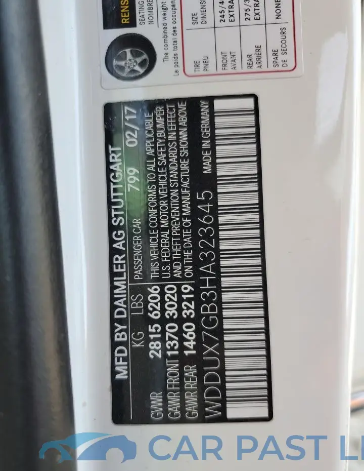 WDDUX7GB3HA323645# 12