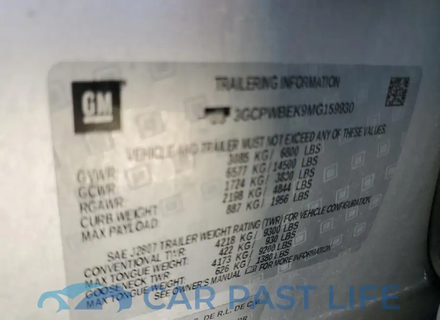 3GCPWBEK9MG159930# 12