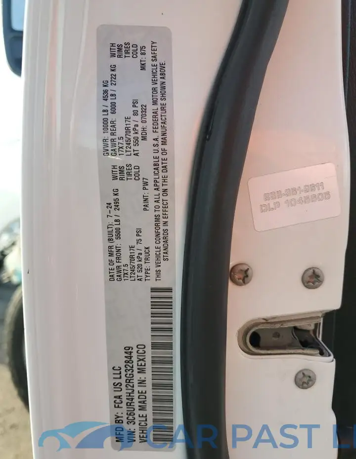 3C6UR4HJ2RG328449# 12