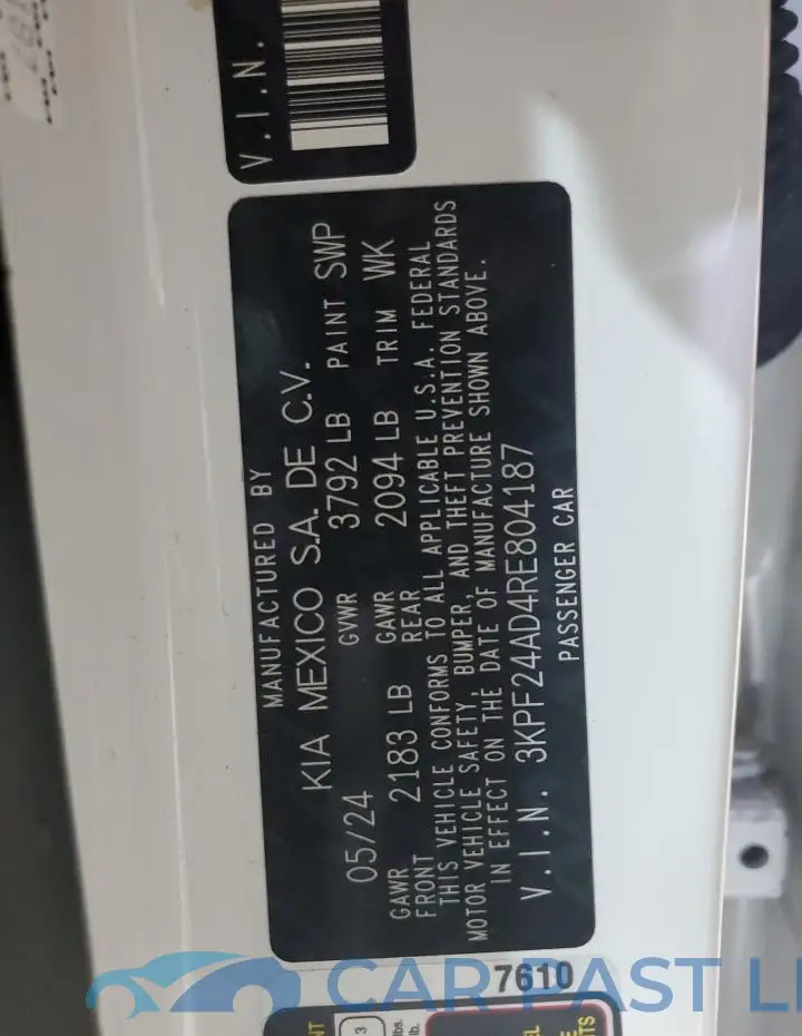 3KPF24AD4RE804187# 12