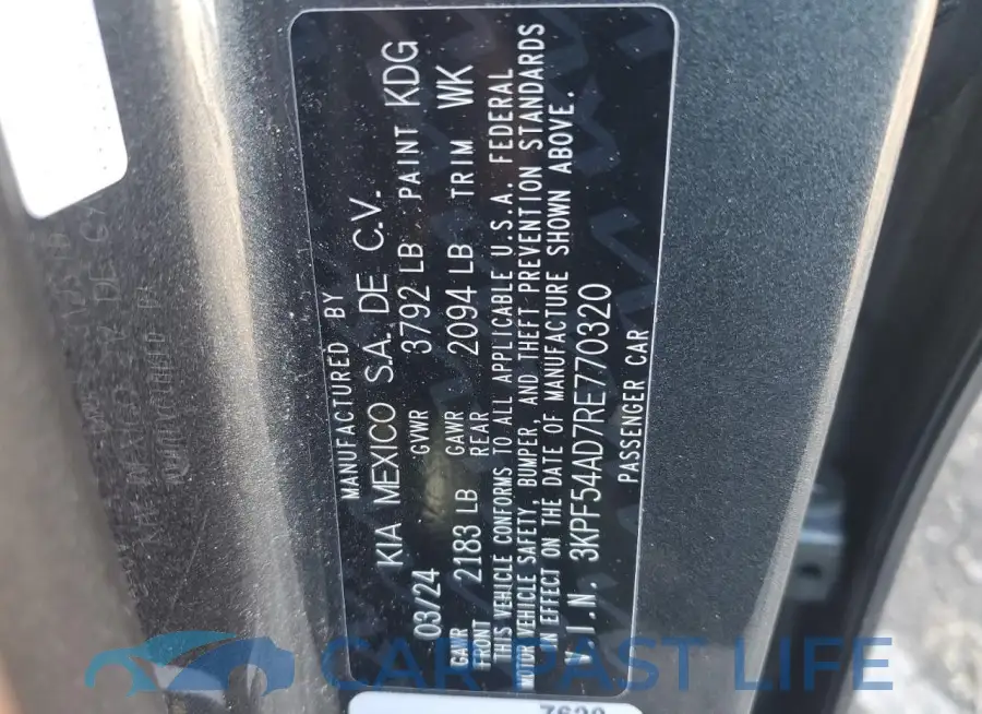 3KPF54AD7RE770320# 12