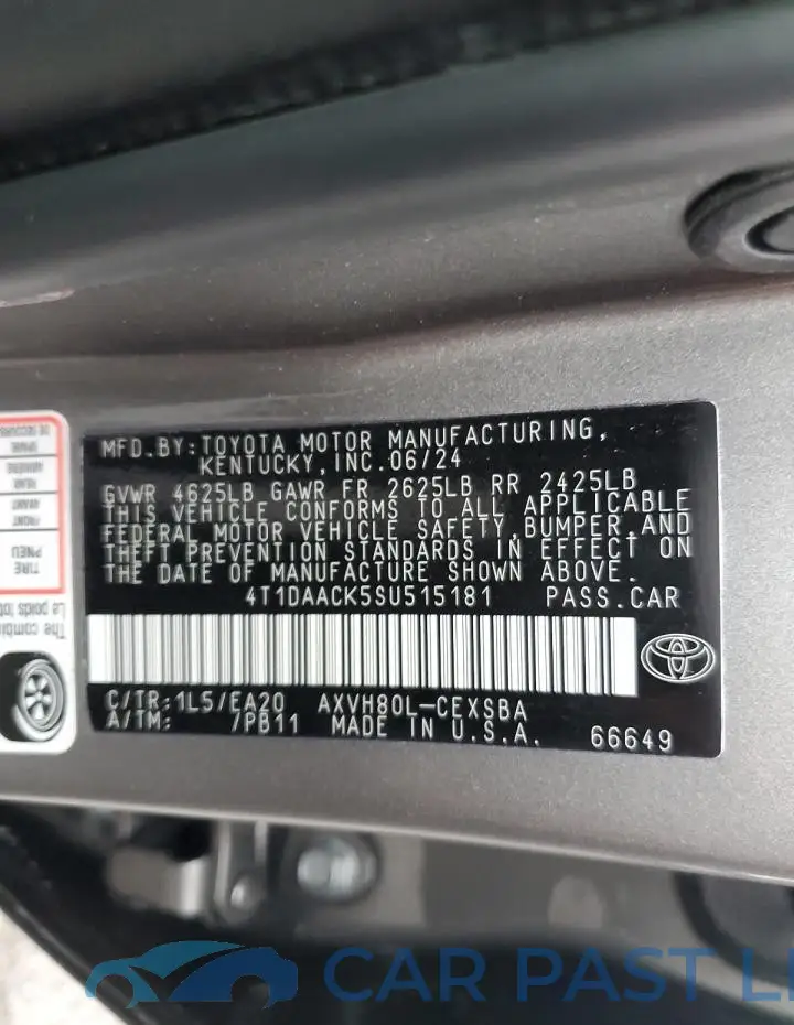 4T1DAACK5SU515181# 12
