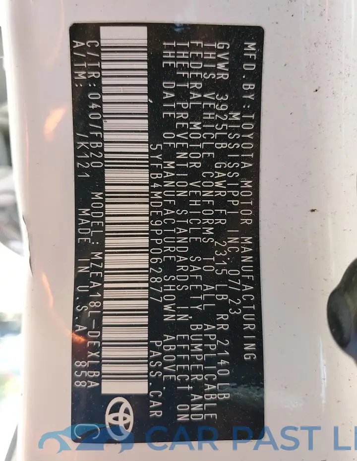 5YFB4MDE9PP062877# 13