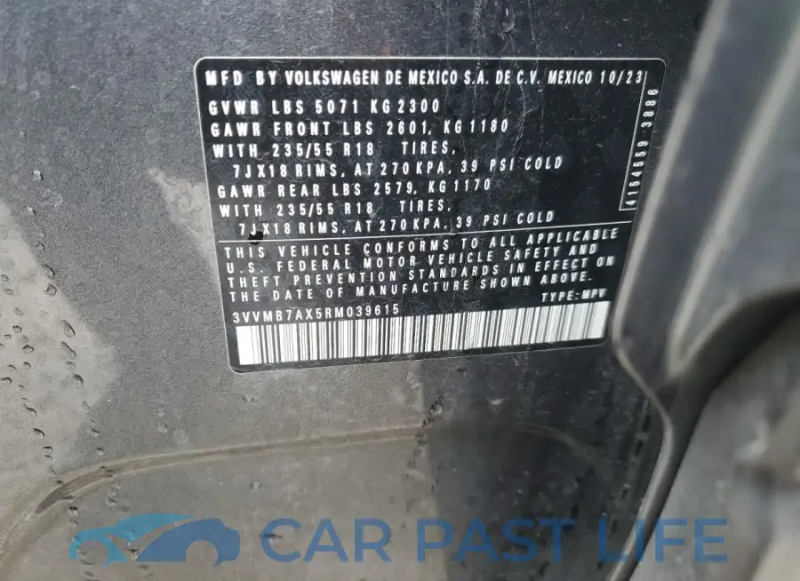 3VVMB7AX5RM039615# 14