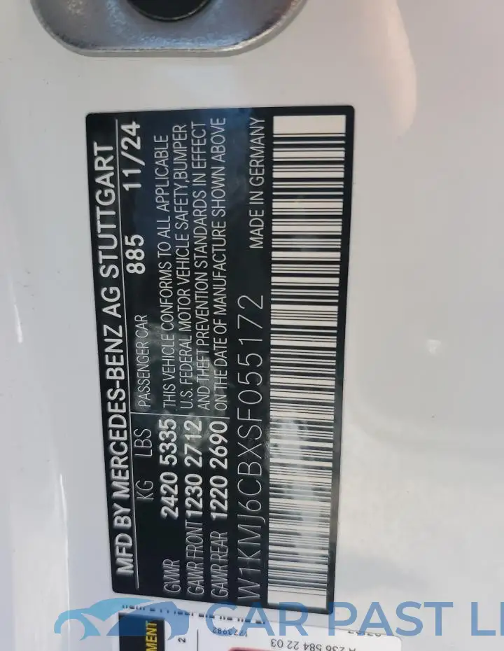 W1KMJ6CBXSF055172# 12