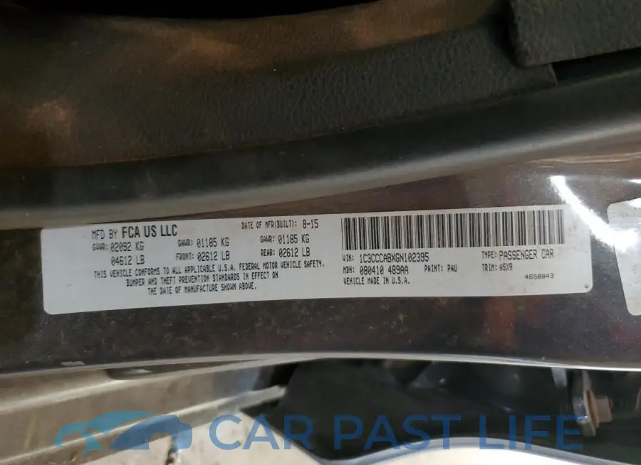 1C3CCCABXGN102395# 12