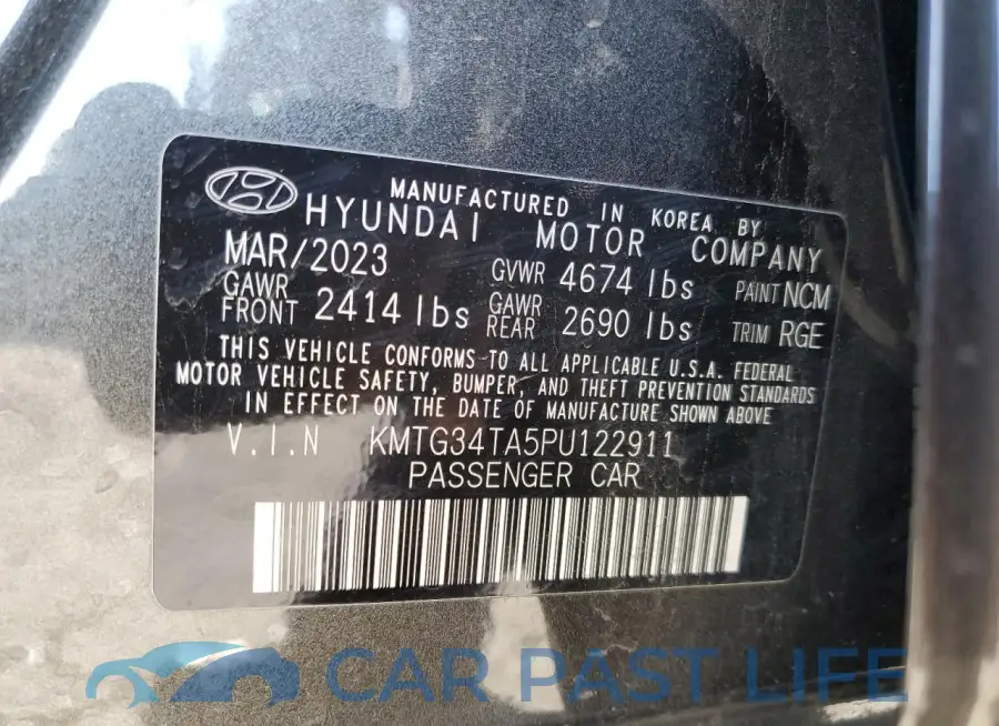 KMTG34TA5PU122911# 12