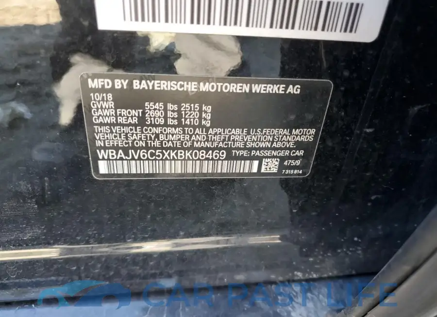 WBAJV6C5XKBK08469# 12
