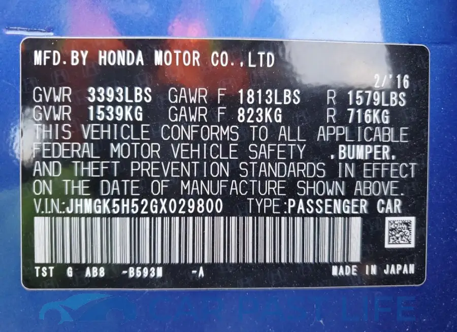 JHMGK5H52GX029800# 13