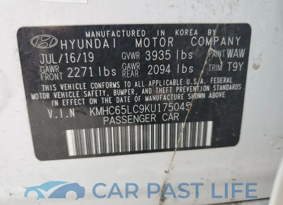KMHC65LC9KU175045# 12
