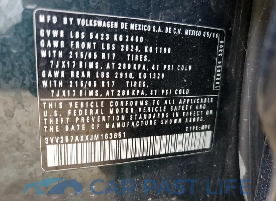 3VV2B7AXXJM163651# 13