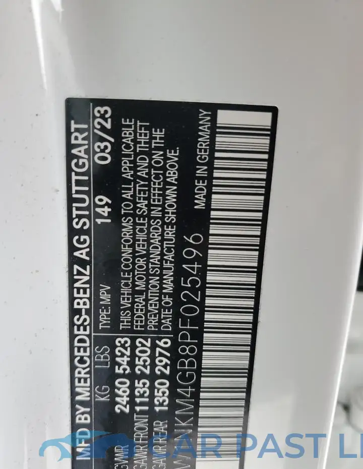 W1NKM4GB8PF025496# 13
