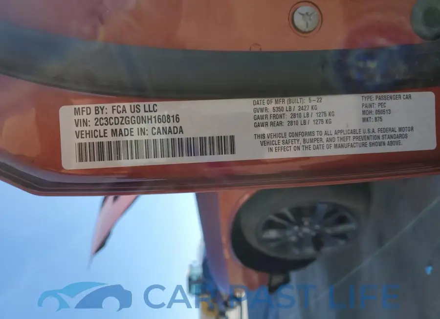 2C3CDZGG0NH160816# 13