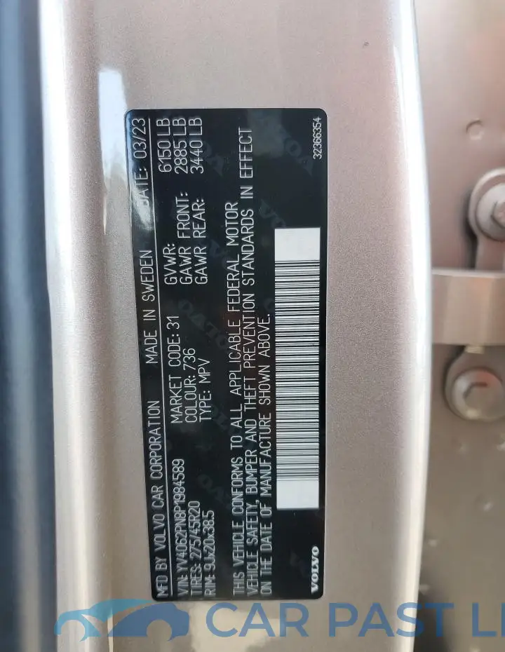 YV4062PN8P1984589# 14