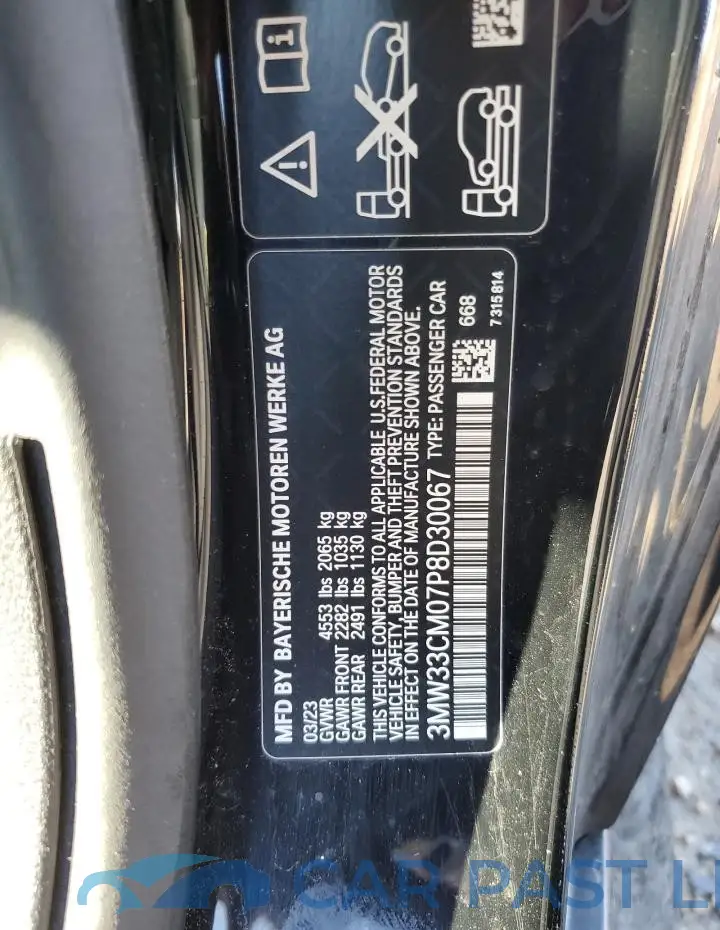 3MW33CM07P8D30067# 12