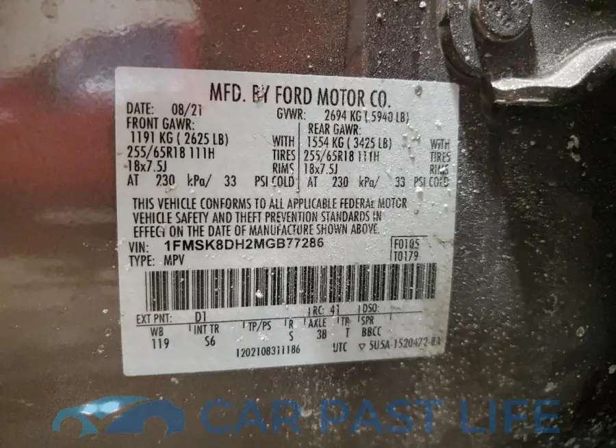1FMSK8DH2MGB77286# 13
