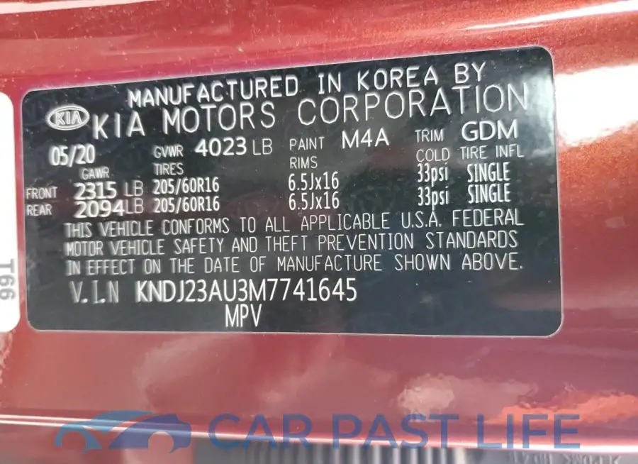 KNDJ23AU3M7741645# 12