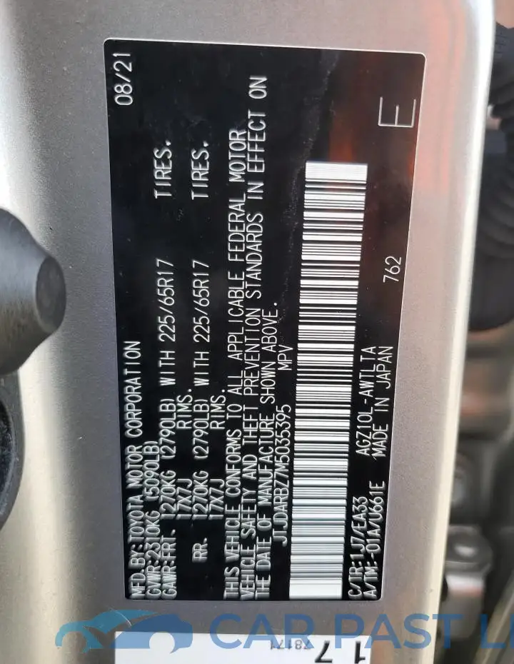 JTJDARBZ7M5035395# 14