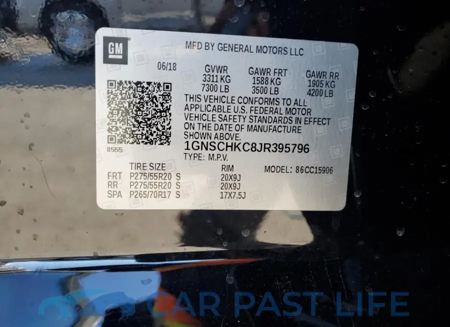 1GNSCHKC8JR395796# 13