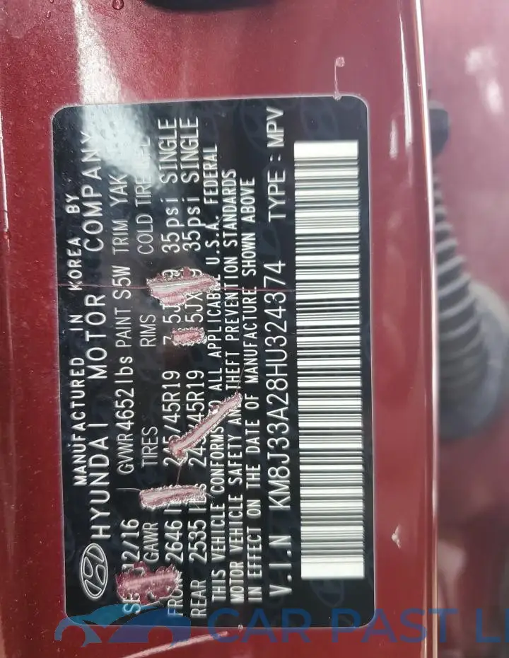 KM8J33A28HU324374# 14