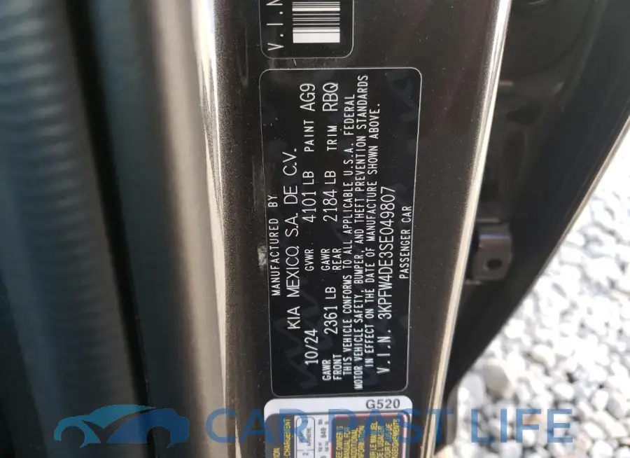 3KPFW4DE3SE049807# 13