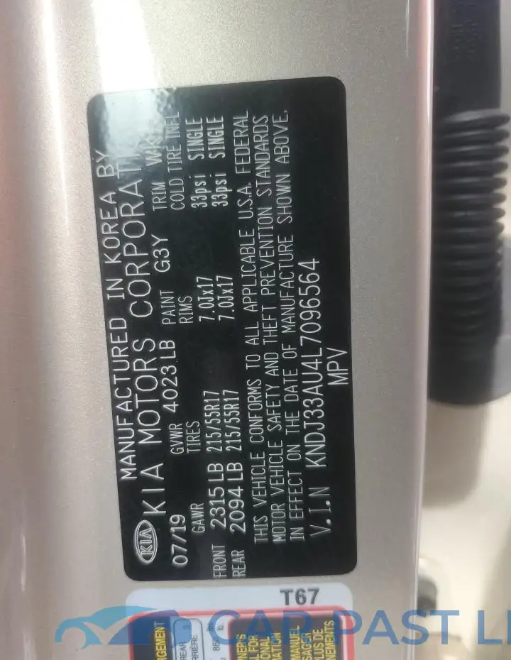 KNDJ33AU4L7096564# 13