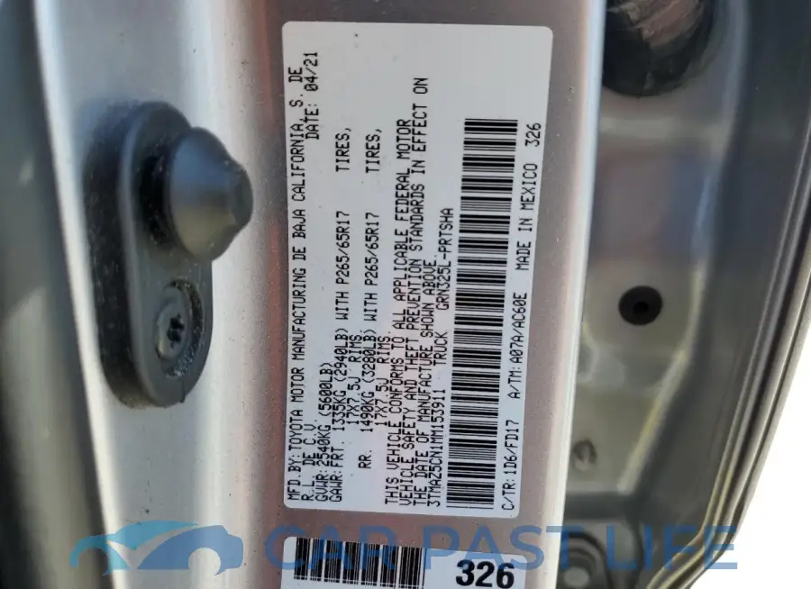 3TMAZ5CN1MM153911# 13