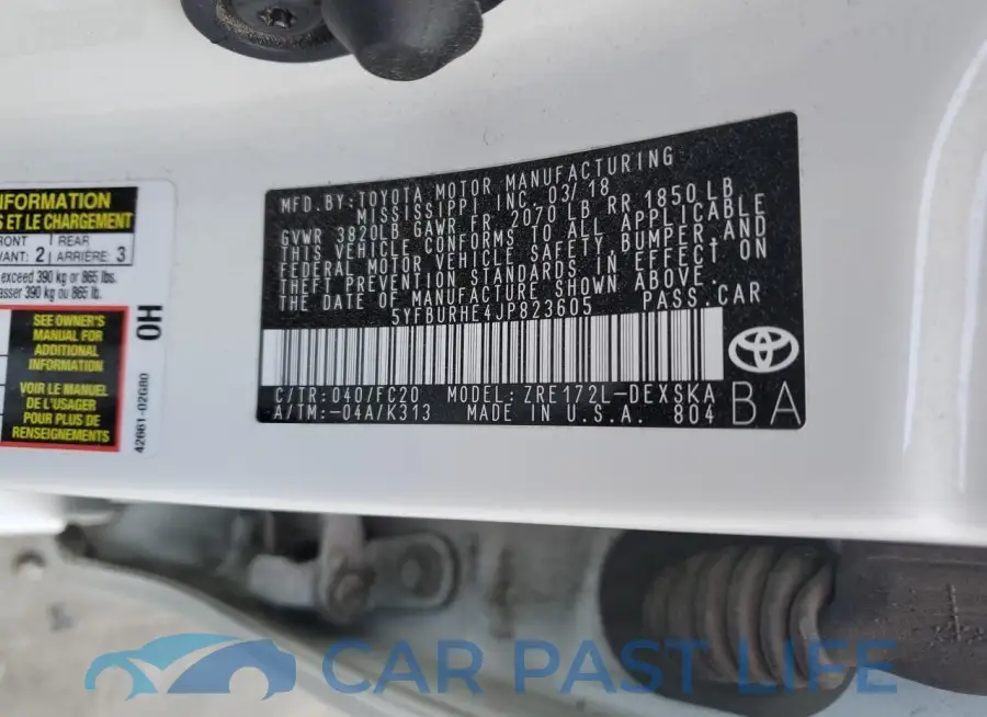 5YFBURHE4JP823605# 13