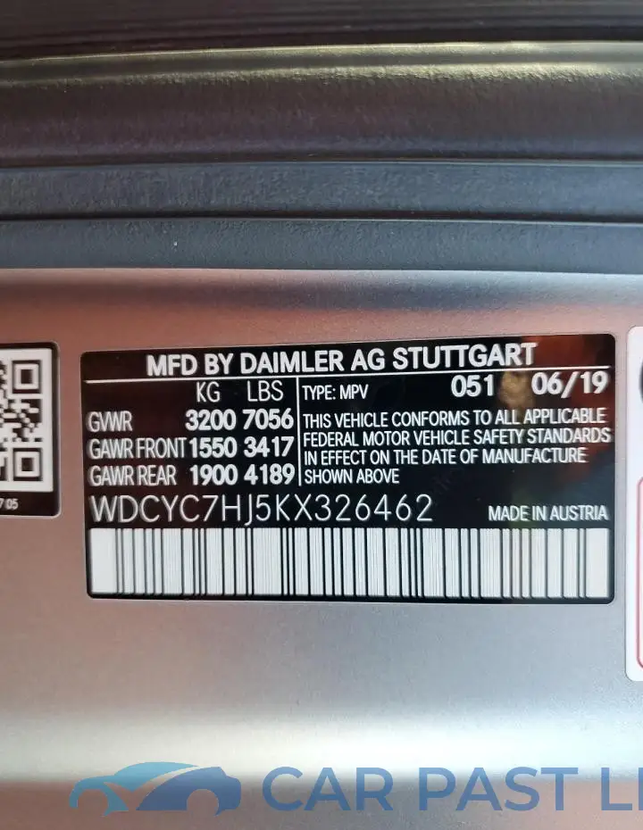 WDCYC7HJ5KX326462# 13