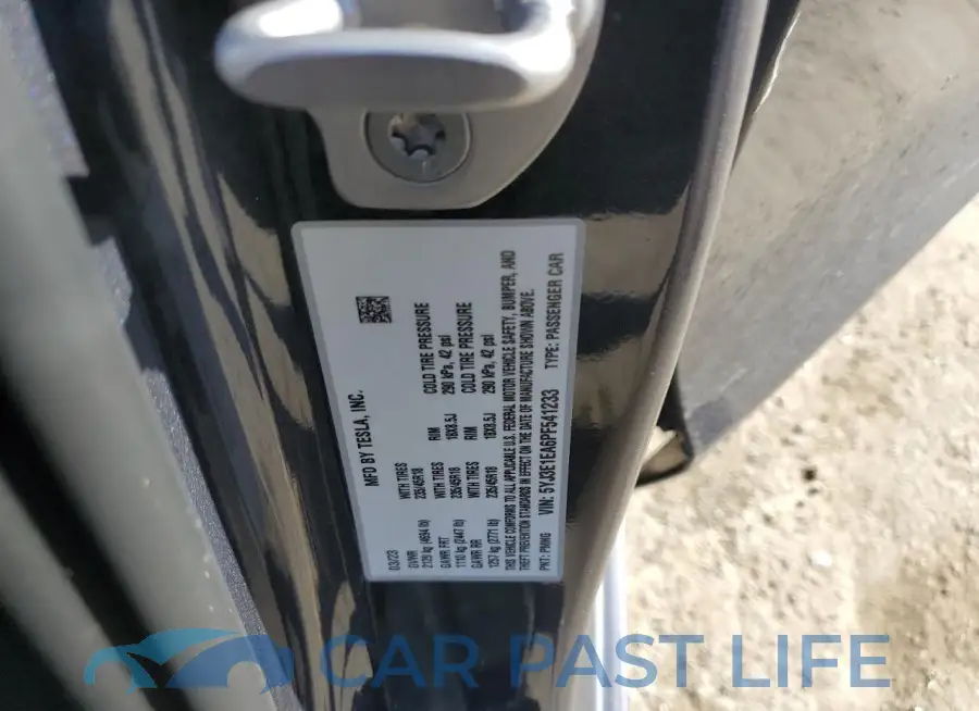 5YJ3E1EA6PF541233# 12