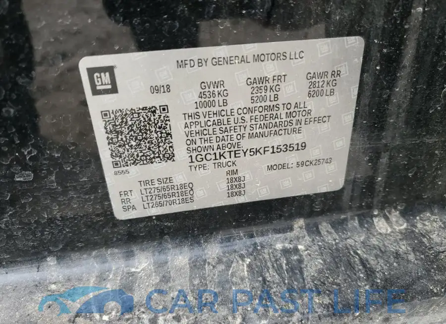 1GC1KTEY5KF153519# 12
