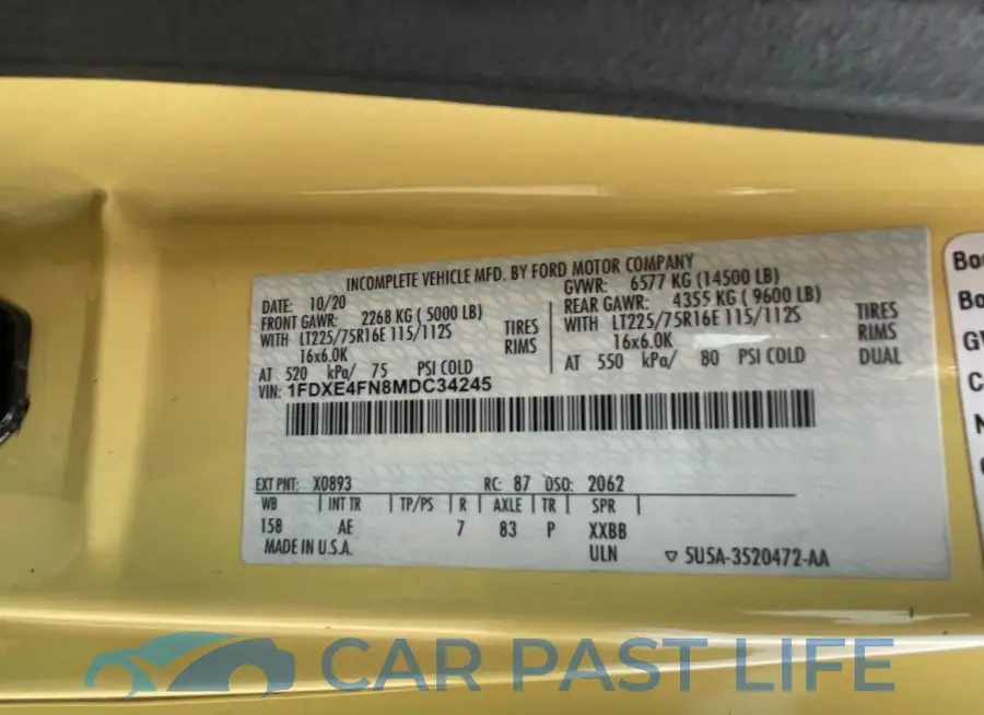 1FDXE4FN8MDC34245# 10