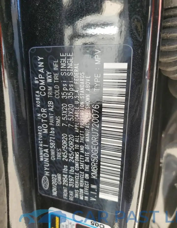 KM8R5DGE0RU720076# 12