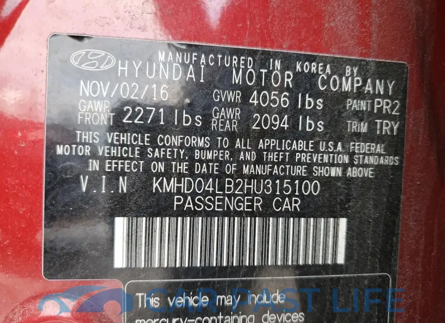 KMHD04LB2HU315100# 13