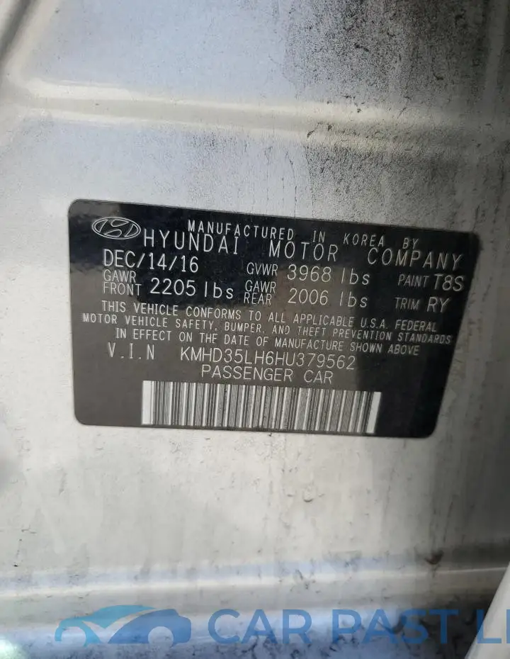 KMHD35LH6HU379562# 12